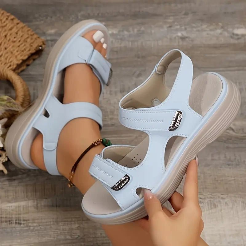 レンズミ | レディースベルクロコンフォートサンダル アクティブステップ™